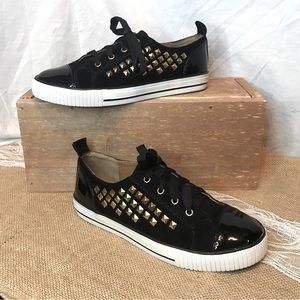 BCBGeneration black leather sneakers